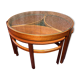 Mid century retro vintage teak round coffee  table by Nathan 1960