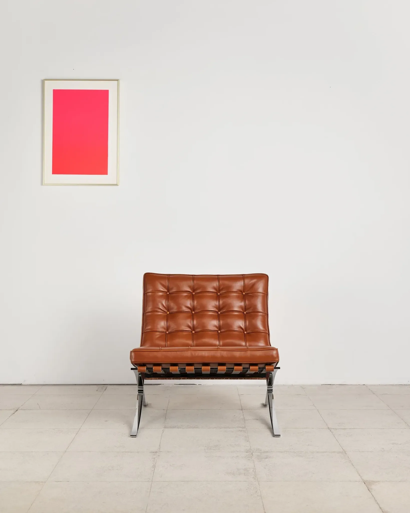Barcelona chair in leather by Mies van der Rohe, Knoll International