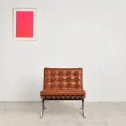 Barcelona chair in leather by Mies van der Rohe, Knoll International