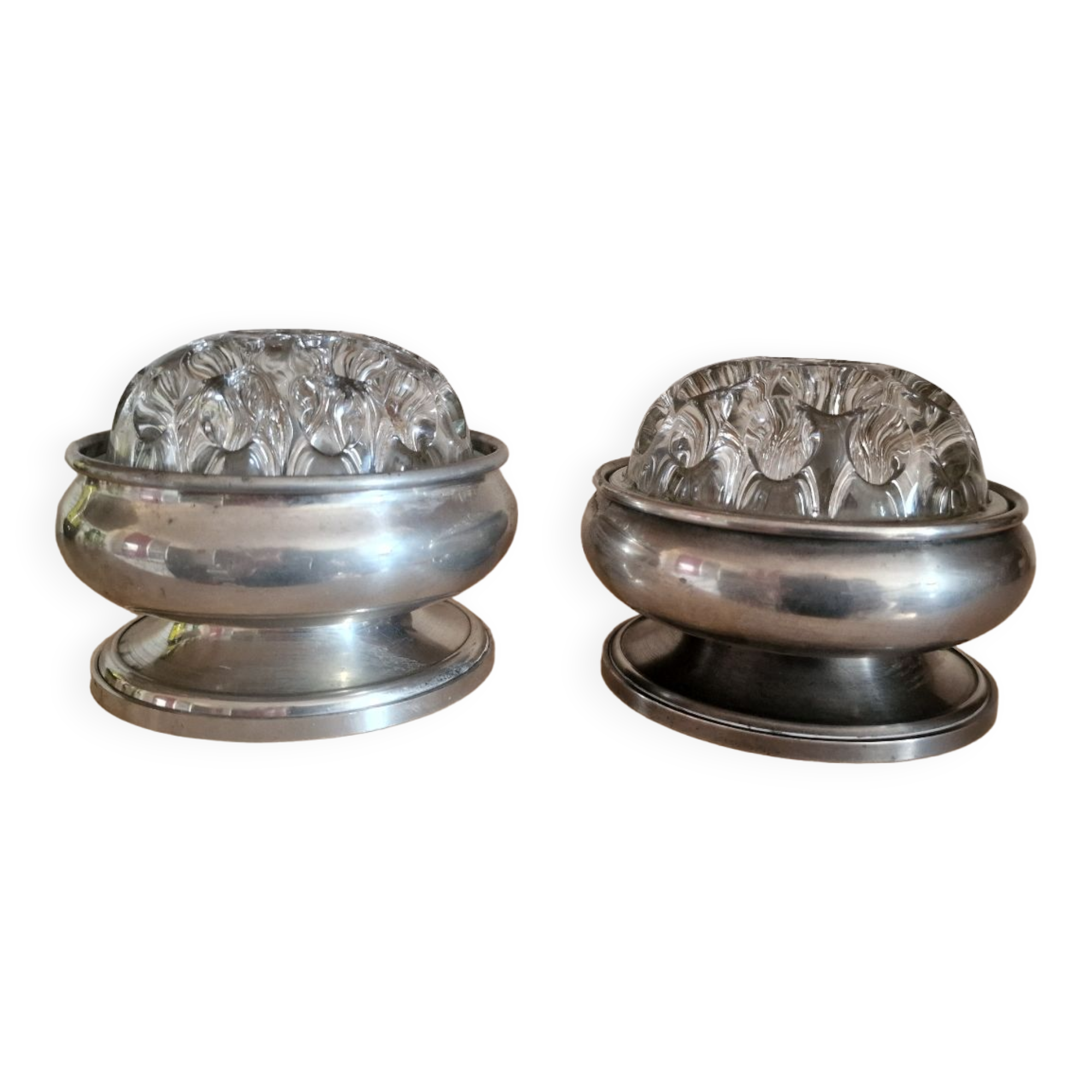 VMC glass and tin picflowers