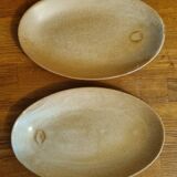 Set of 2 Village CNP Stoneware Dishes