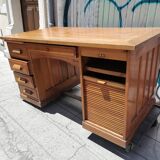 Old oak desk. De dietrich and Cie. 1950