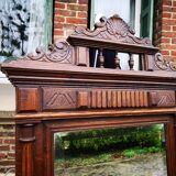 Henry II style trumeaux mirror