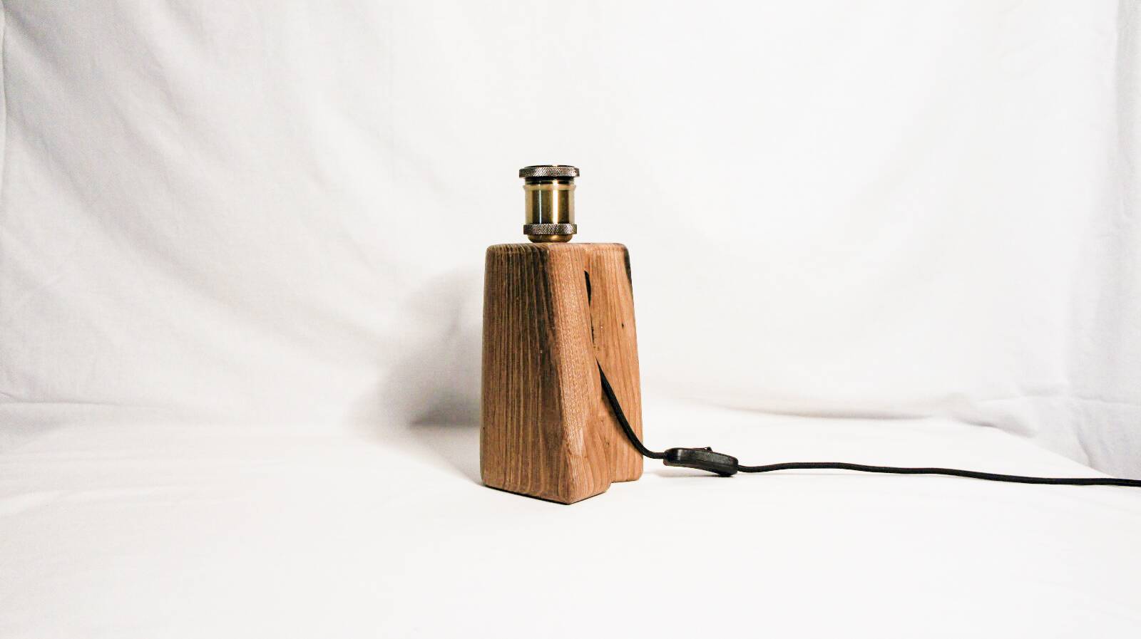 High lamp in solid oak