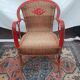 Fauteuil osier relooké