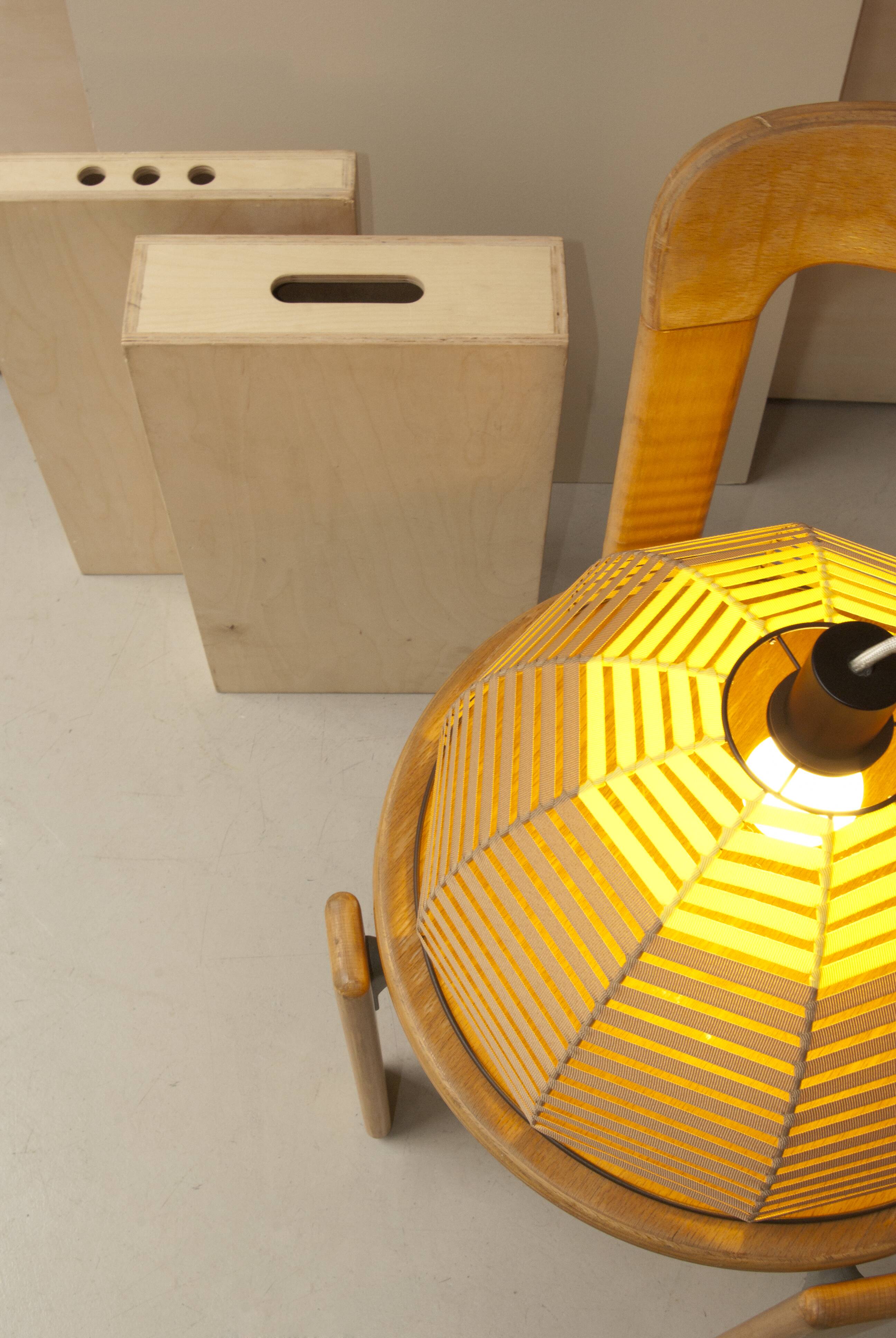 Woven dome suspension on metal structure / D 40cm