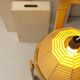 Woven dome suspension on metal structure / D 40cm
