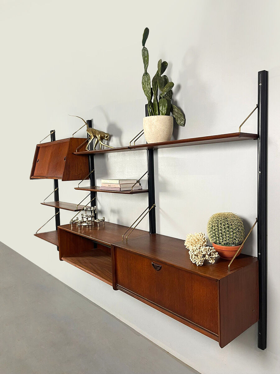 Vintage design modular wall unit Louis van Teeffelen Webe 1960