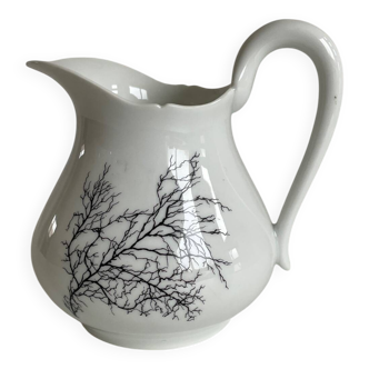 “Black Coral” milk jug – A. Giraud & Brousseau, Limoges – signed Fra