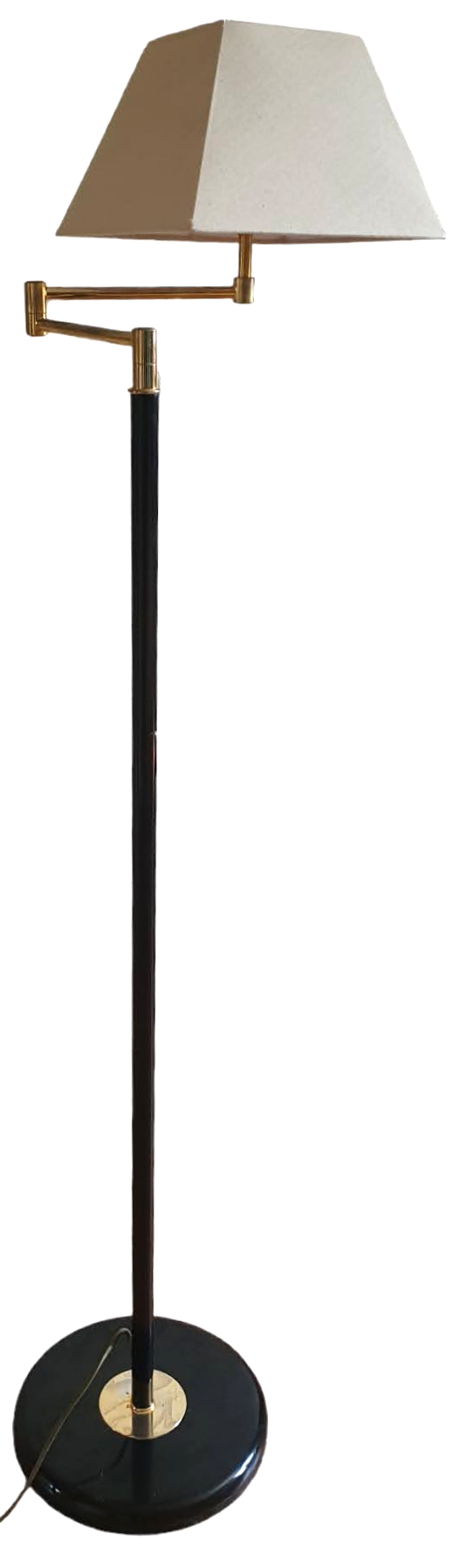 Articulated floor lamp brass e-reader
