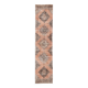 Tapis de couloir vintage Brunt rouge et marron 3x12, 88x382 cm