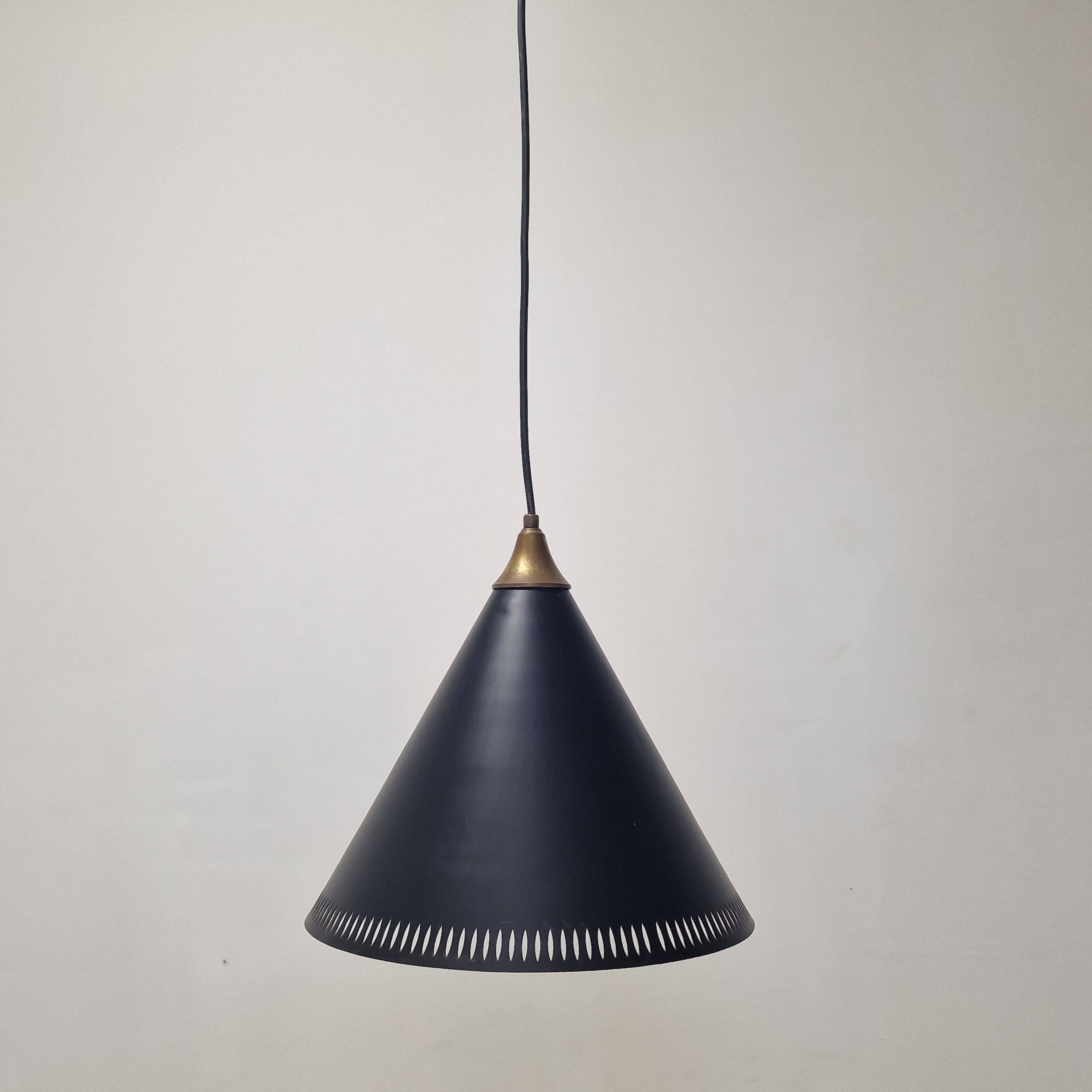 Bent Karlby for Lyfa, “Kegle” Pendant Lamp, Denmark, 1970s