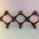 Ten-headed accordion coat holder / vintage 60s-70s