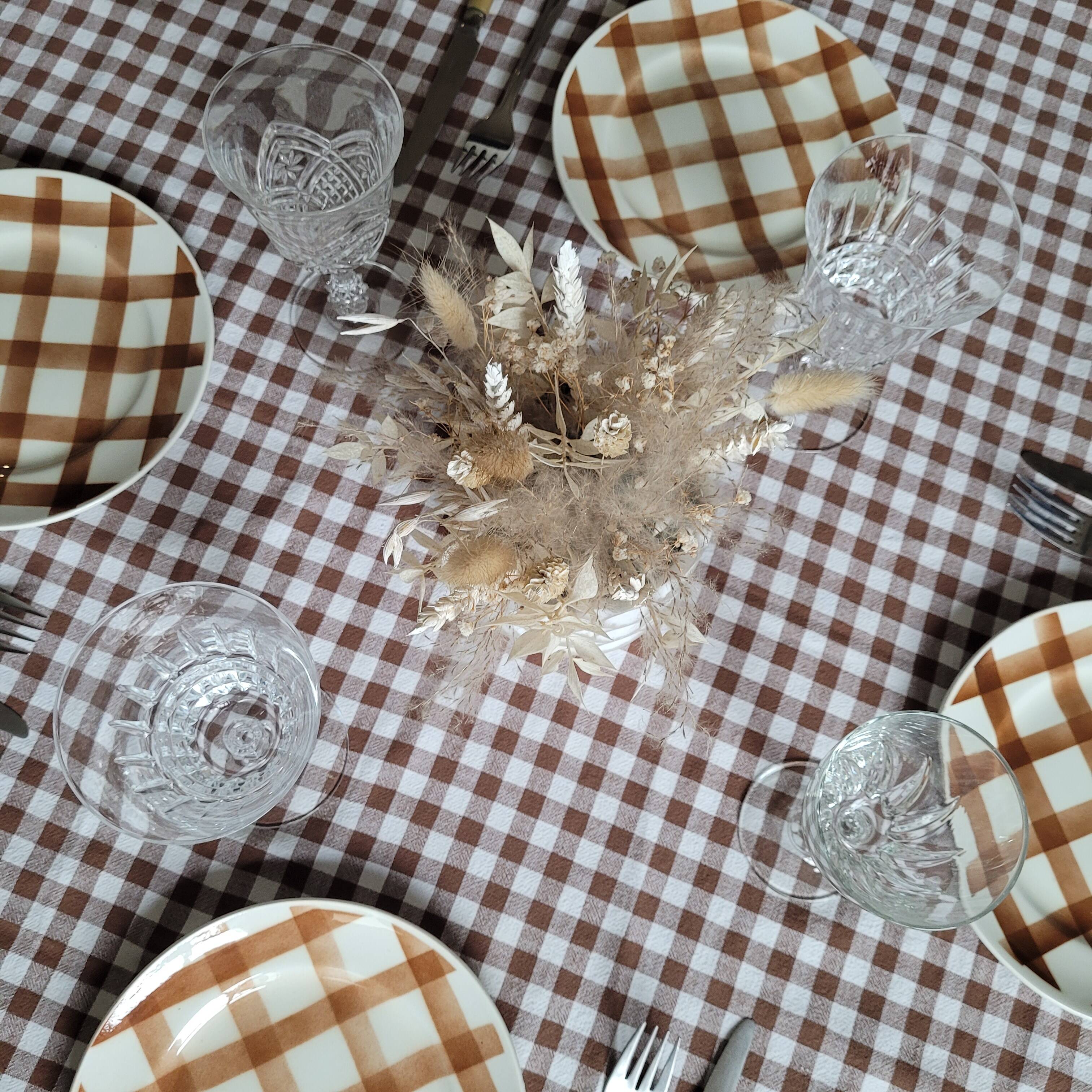 La Redoute x Selency set of 4 brown dessert plates