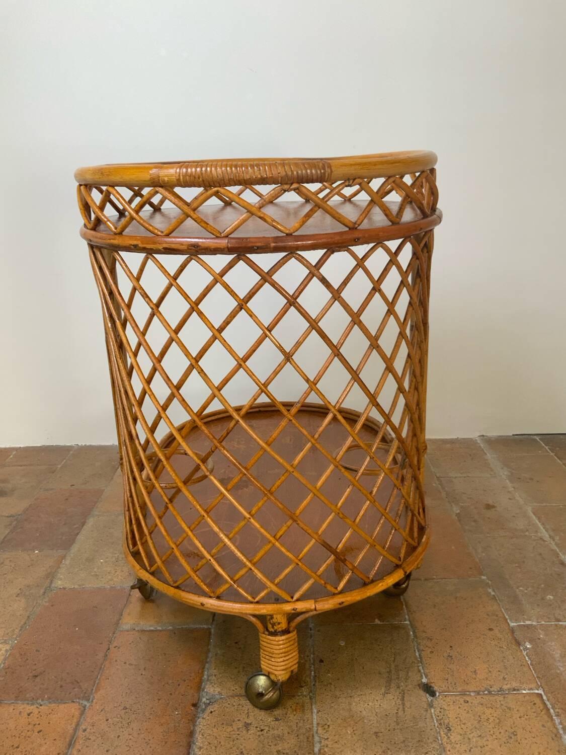 Vintage serving trolley