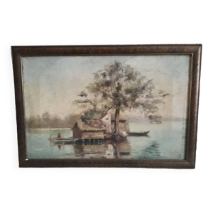 Tableau ancien à l'huile