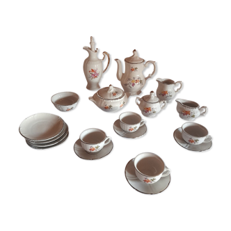 Coffee set 19 pieces in porcelain