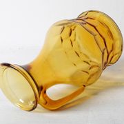 Rare Vintage Designer Italian Amber Glass Pitcher / Mid-century Jug / Italy