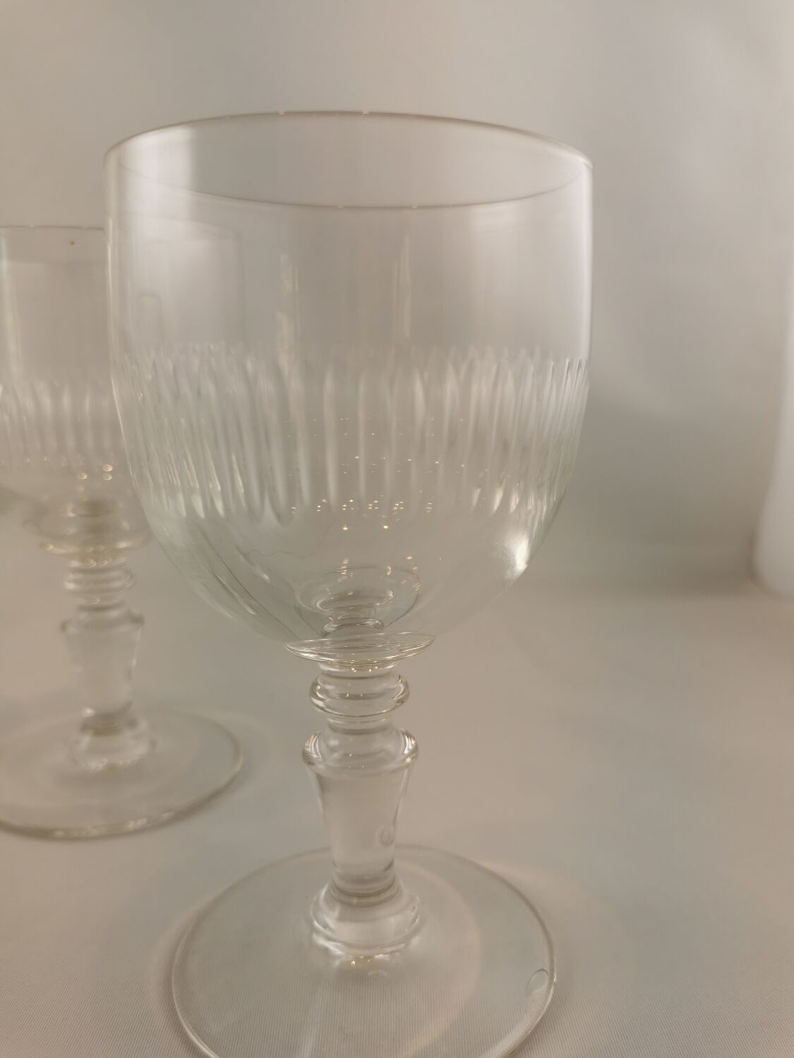 Cut stemware, old