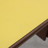 Mid century cherry wood desk with formica top