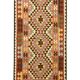Traditional Multicolour Kilims Wool Area Geometric Carpet Tribal Kilim Rug