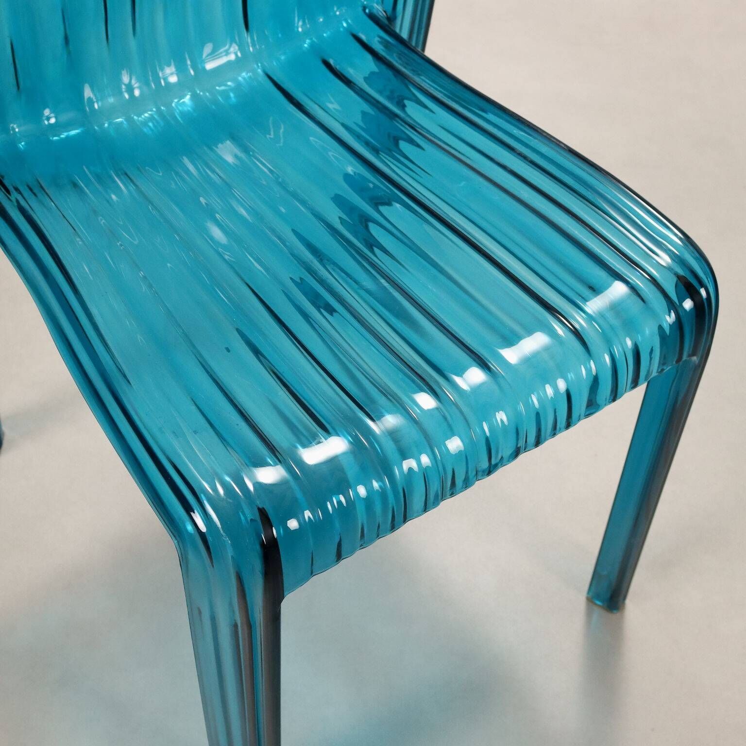 Original vintage Kartell Frilly chairs designed by Patricia Urquiola in the 2000s