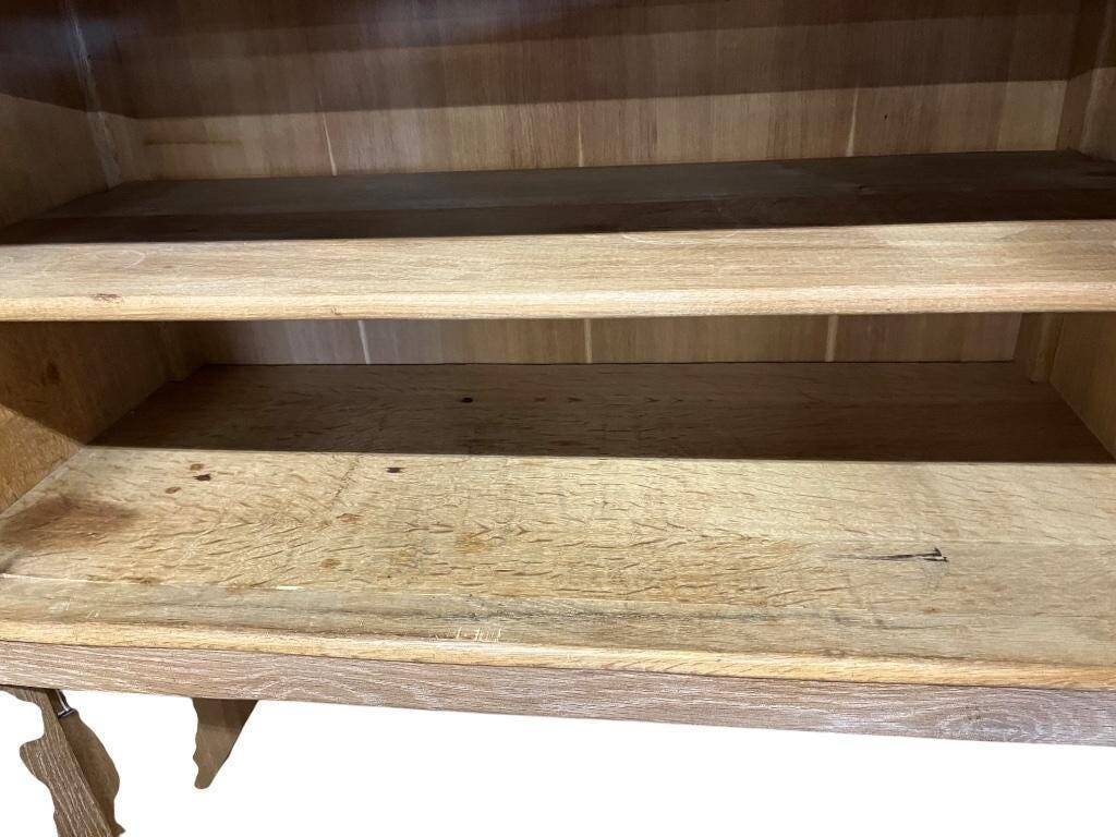 Vintage solid oak 'Depuydt' wardrobe