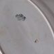 Very large oval opaque porcelain dish from Lunéville 1880-1900.