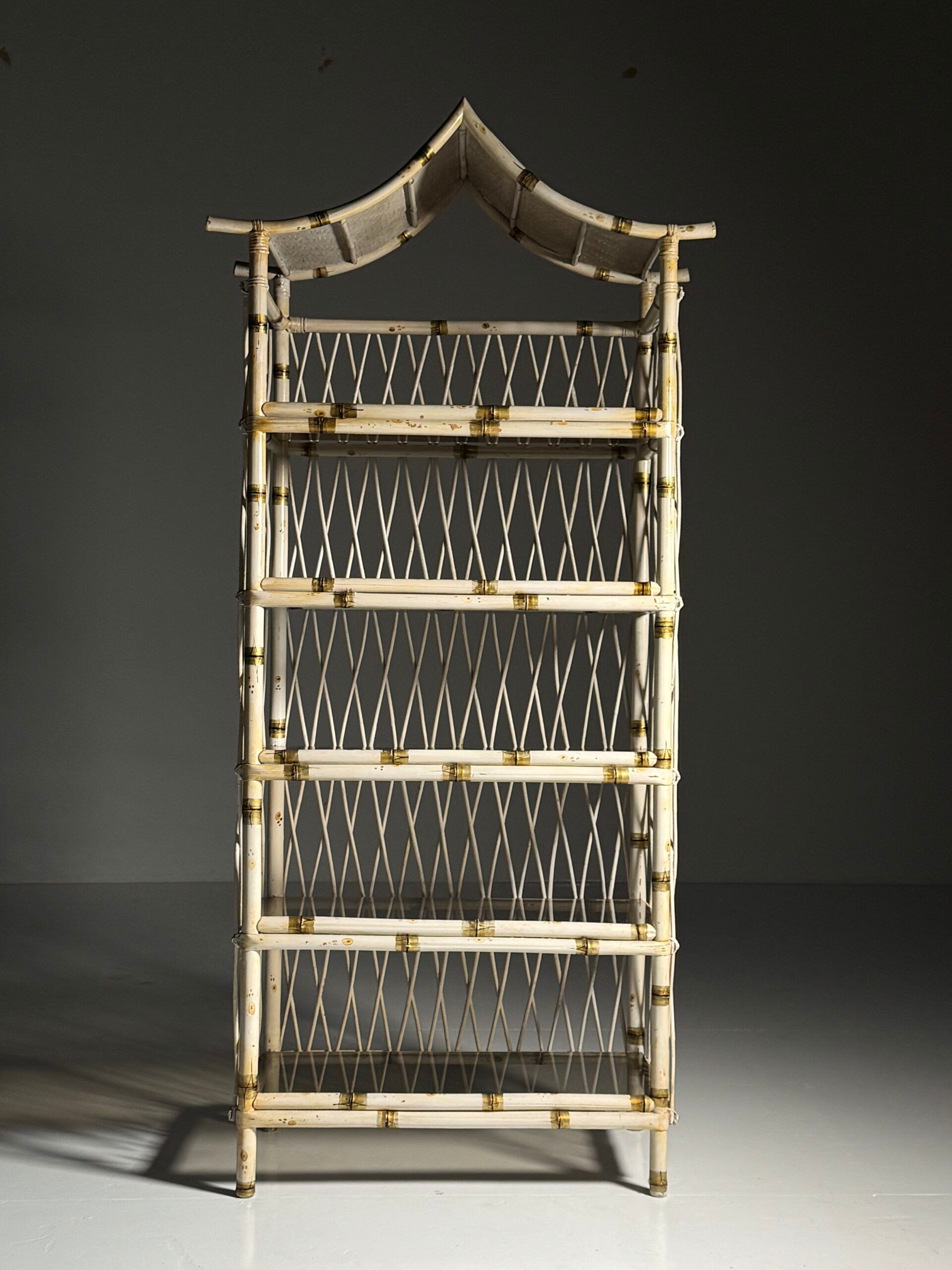 Bamboo cabinet Asian style 1980