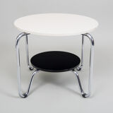 Table Kovona noir et blanc fabriquée en Tchéquie des années 1950