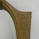 Oval gold mirror with faceted edge, 1950s