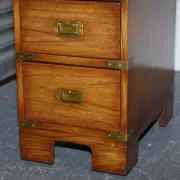 Vintage Military Campaign Desk with Brass Fittings