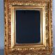 Mirror with antique beaded frame 36x30.5 cm gilded stucco wood C680 S