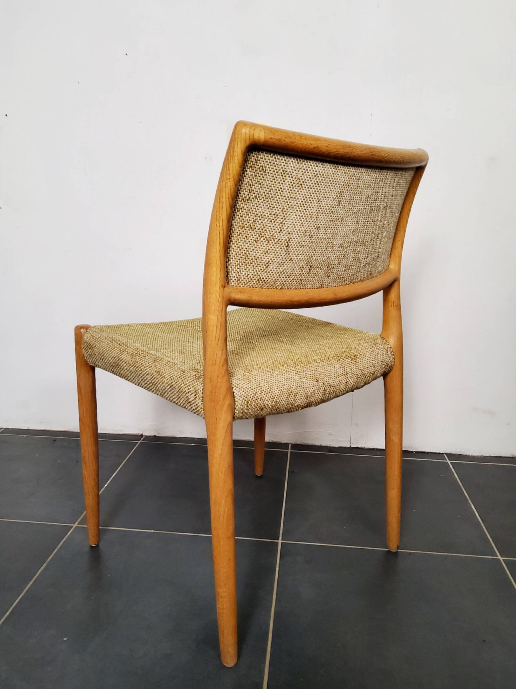 4 Scandinavian chairs model 80 by Niels O. Møller, Denmark