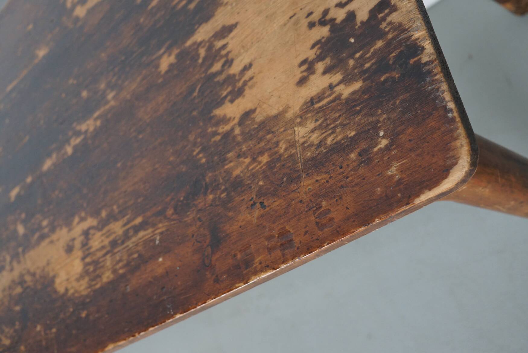 Vintage French Rustic Farmhouse Pine Side Table or Desk, 1950s