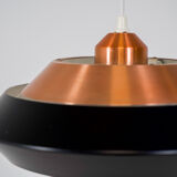 Copper & black pendant light
