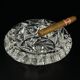 Bohemian glass ashtray by Bohemia Crystal, 1990s
