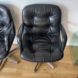 Strafor 451 leather armchair