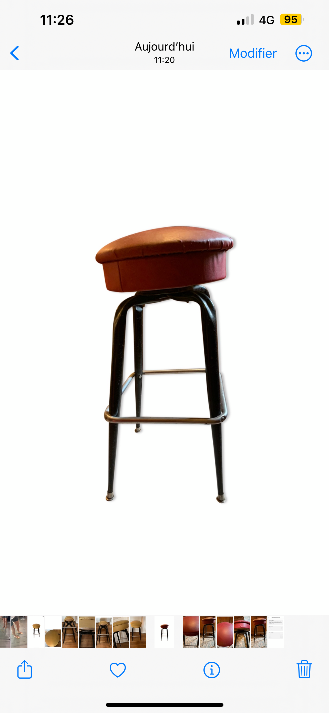 Set of two bar stools