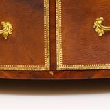 G. Durand Louis XV Bombe Commode, Marquetry, Gilt Bronze, 1880, Paris, France