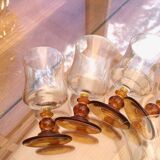Set of 6 vintage port glasses