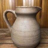 Ancien Pichet Céramique Beige Vintage