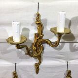 7 Bronze Wall Lamps 2 lights