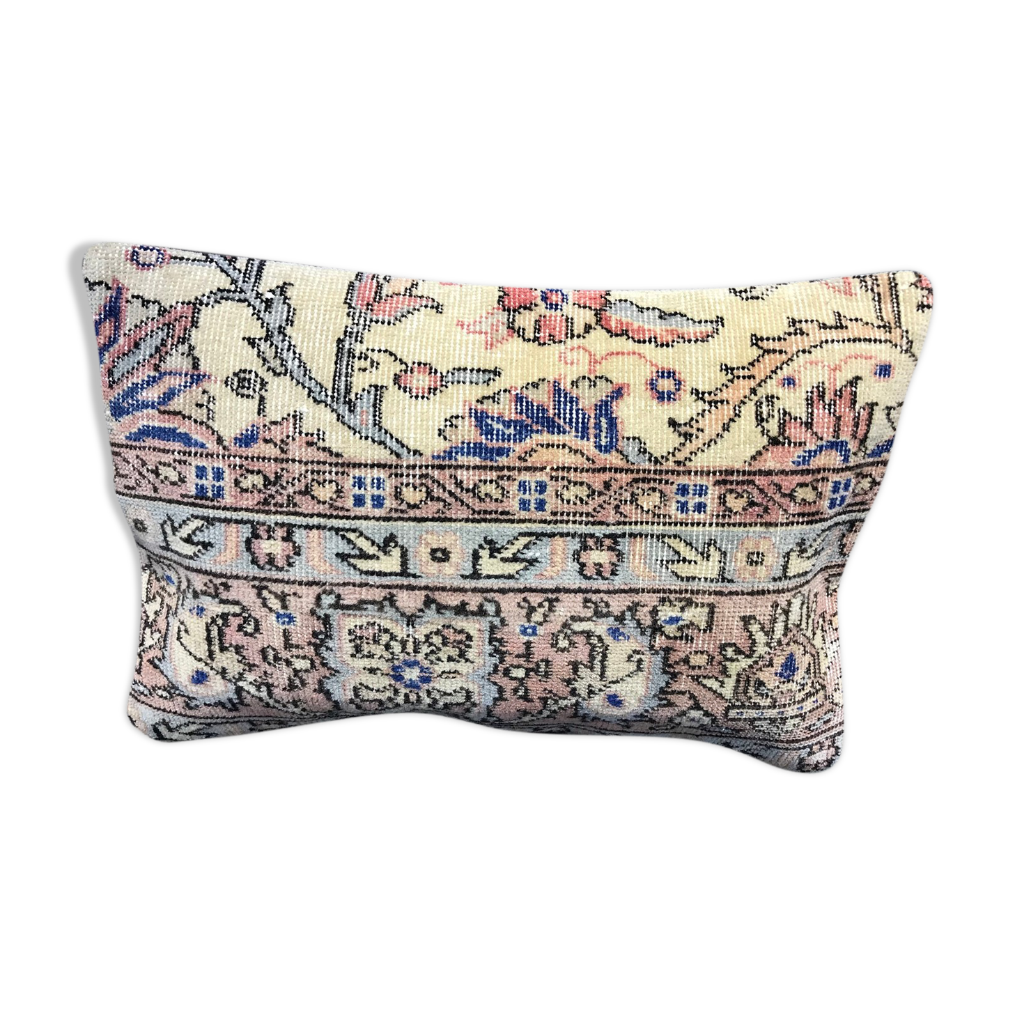 Floral Design Neutral Rug Pillow Cover 40x60cm