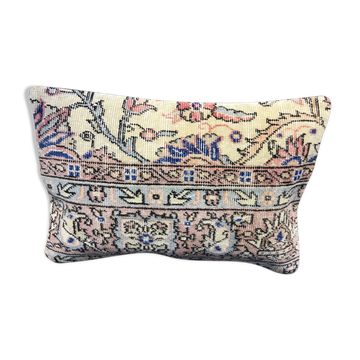 Floral Design Neutral Rug Pillow Cover 40x60cm