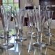 8 flûtes à champagne en cristal - XIXème