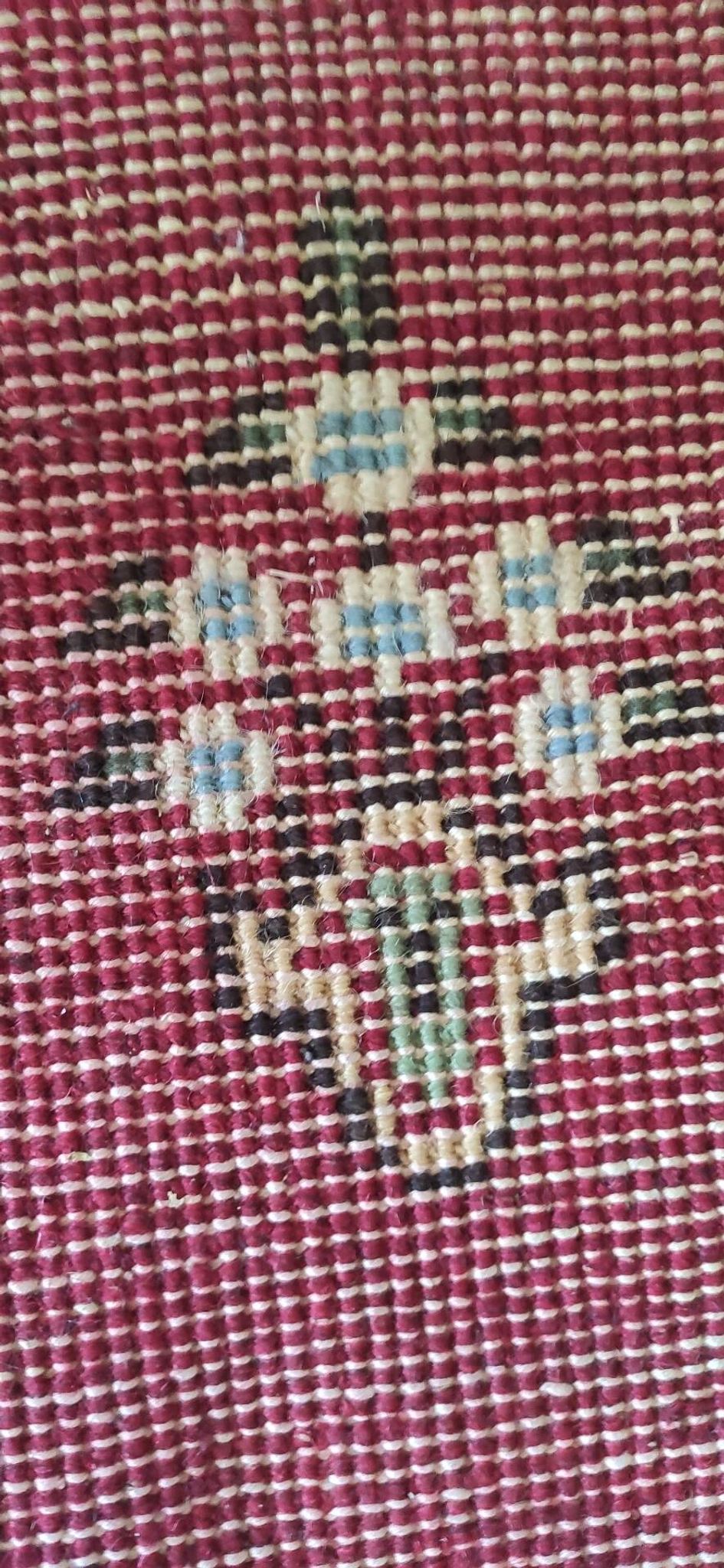 Small Persian rug from the 1960s.