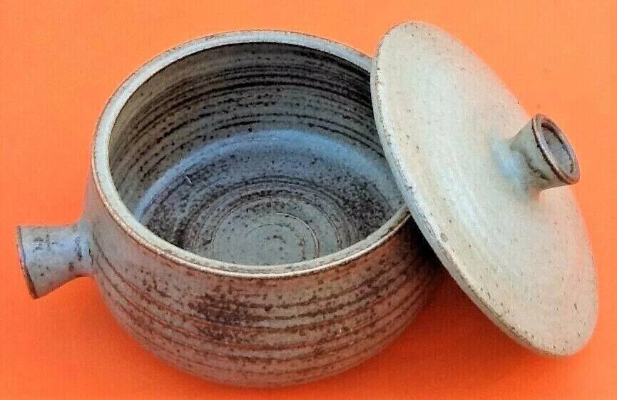 Serving tureen, glazed stoneware, ceramicist Jean Tessier, Atelier Le Cep