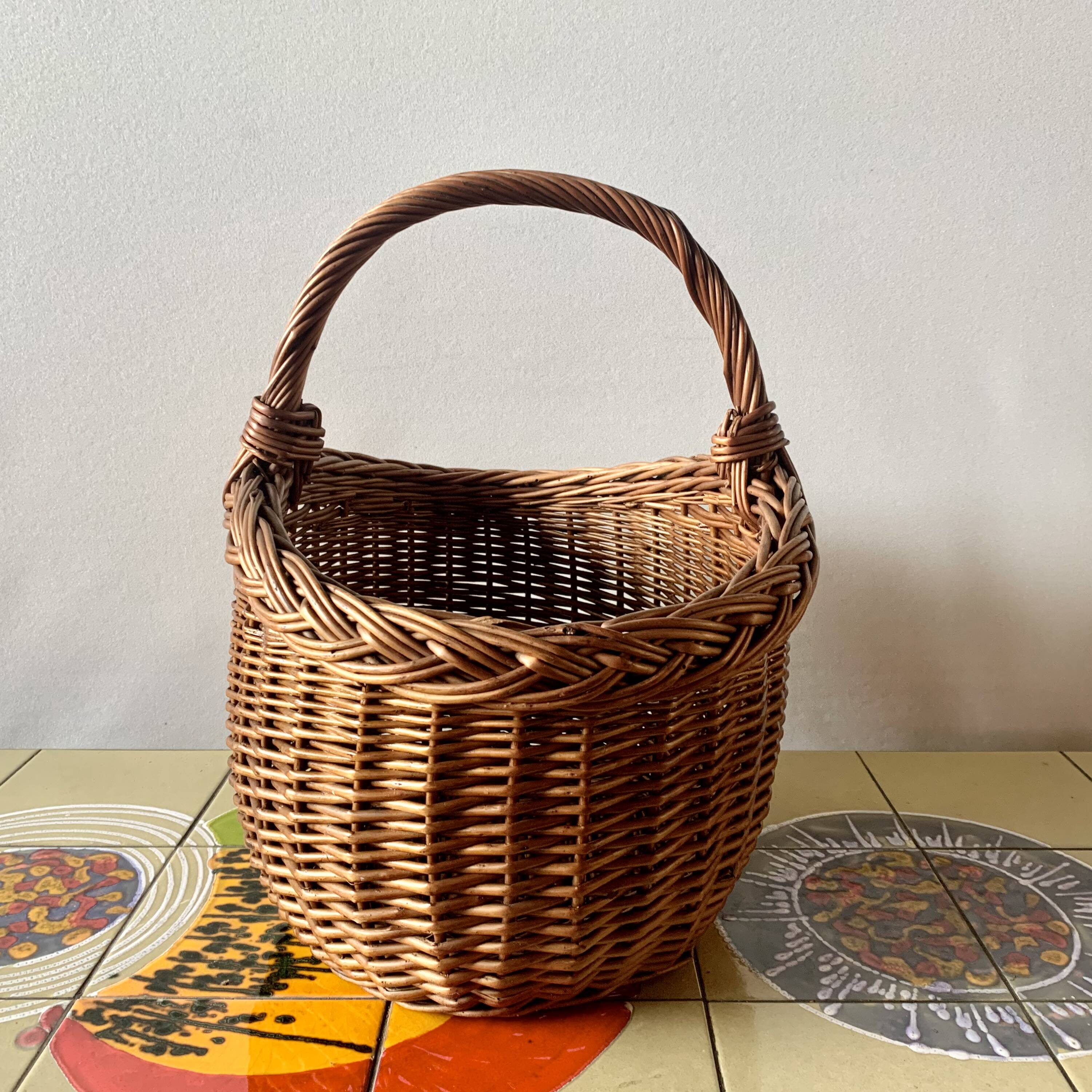 Vintage wicker basket