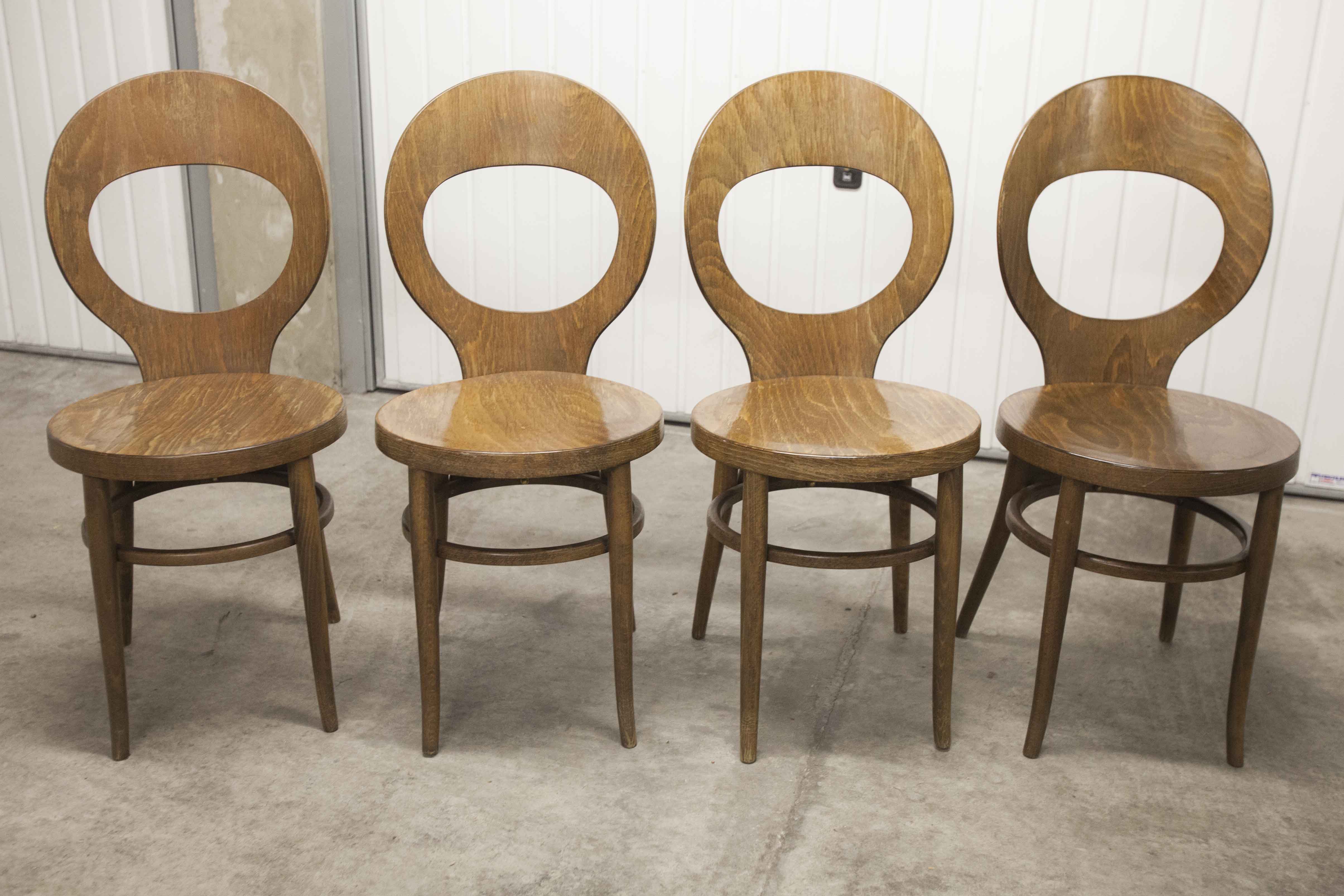 Set of 4 baumann chairs model Seagull 1970